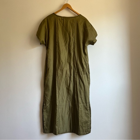 NWOT Gravel And Gold Savio Dress in Gras - Picture 13 of 16